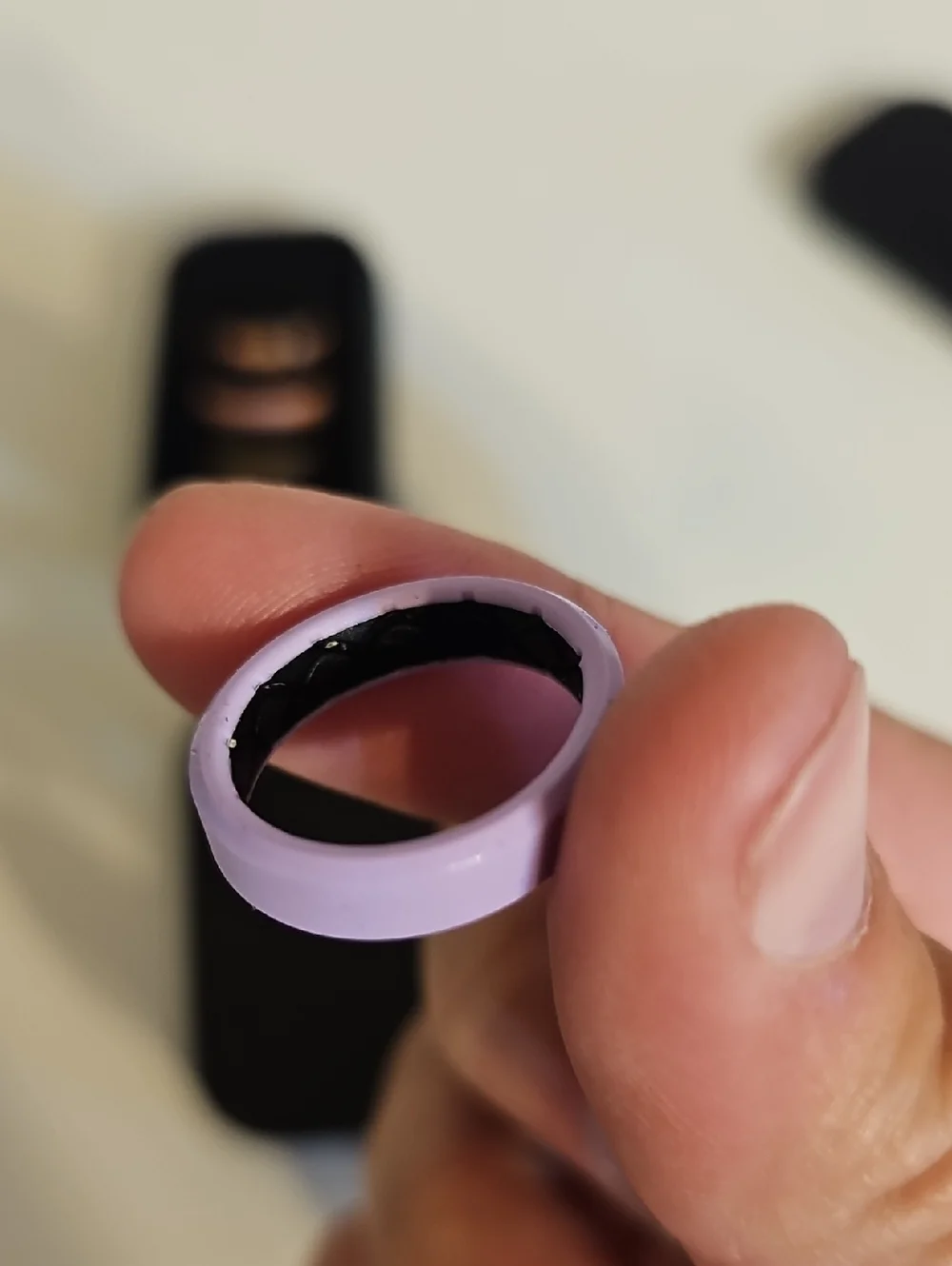 groove Black Case with Lavender Silicone Fitness Ring